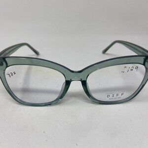 Diff Womens Eyeglasses Winston DE01-0128 Jubbb teal 52/18/143